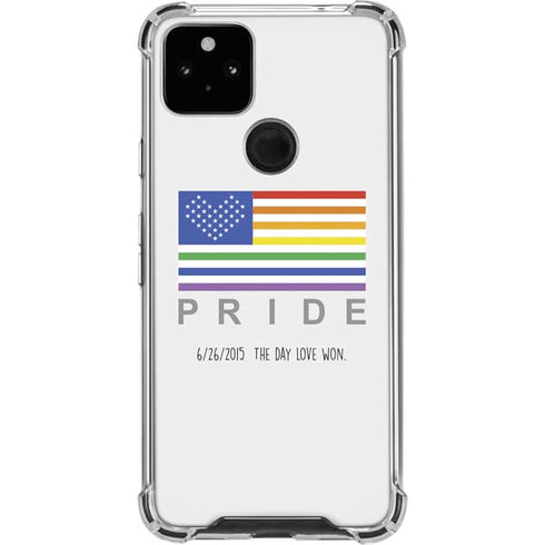 6-26 The Day Love Won Google Pixel 5a 5G Clear Case